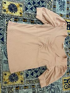 Blush Pink Puff Sleeve Top