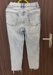 H&amp;M Acid Wash Distressed Denim Jeans
