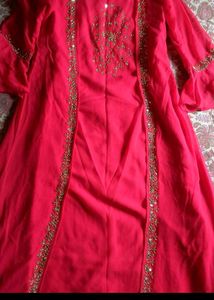 Pink Embellished gown with shrug