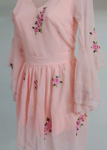 Pink Floral Frock