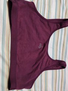 Burgundy Sports Bra
