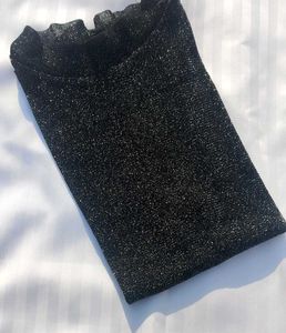 SPARKLE AND SHEER CHIC BLACK TOP 🖤