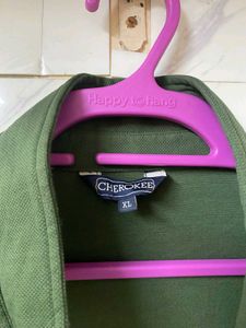 Olive Green Longline Waterfall Shrug – Free Size