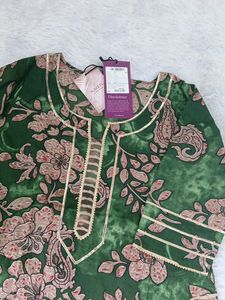 Libas Green Printed Kurta Set