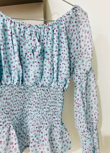 Floral Smocked top