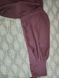 Zara Top With Balloon Sleeves