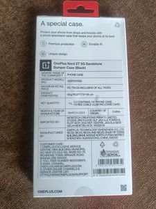 Brand New -Oneplus Nord 2T Sandstone Bumper Case