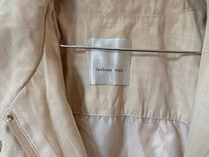 Beige Oversized Trench Coat