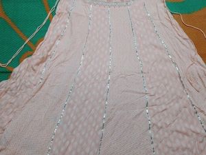Baby Pink Anarkali For Women