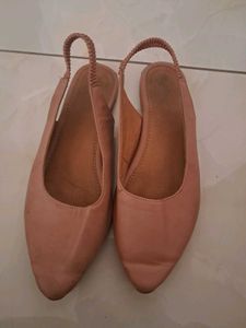 Pink Slingback Flats - Size 7
