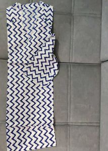 Blue Striped Shirt Kurti