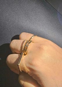 Gold And Silver plated Pinteresty rings COMBO