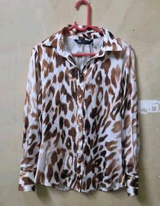 Zara Cheetah Print Shirt