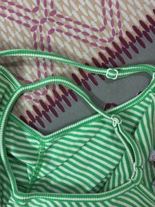 Striped Green Dress