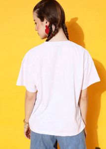 Stylish White Graphic Tee