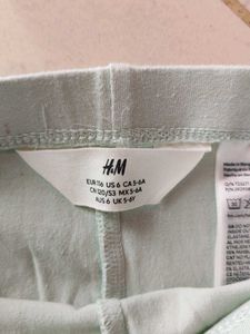 Teal Colored H&amp;M Pants For Girls