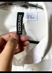 H&amp;M Poplin Oversized Button Down Shirt