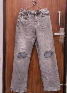 Ripped Gray Jeans