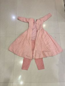 Elegant Pink Embroidered Outfit