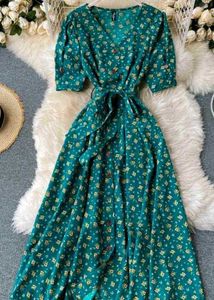 Teal green dress