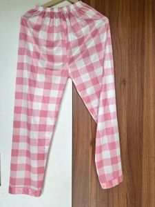 Pink Checkered Pajama Set