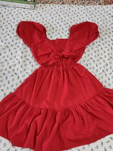 Red Backless Dress ❤️