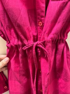 Pink Shirt Dress