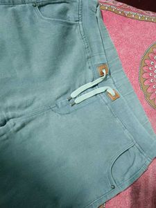 Grey Jeans with Frayed Hem