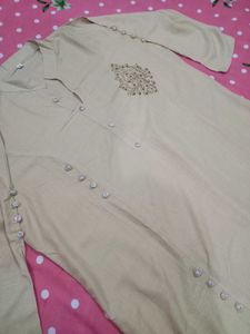 Elegant Beige Kurta For Women