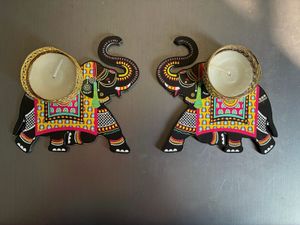 Elephant Tealight Holders (Set of 4)
