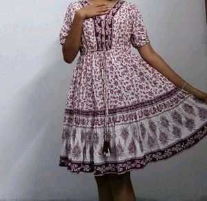 Floral Print Boho Dress