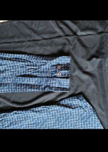 Patterned Blue Shirt