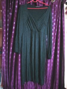 Full Sleeves Casual Dressin Grey Color With Super