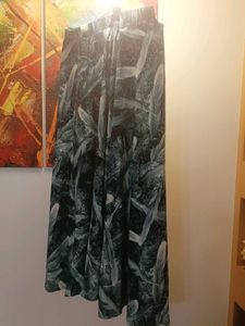 Feather Print Maxi Skirt - Goa ready 🙂