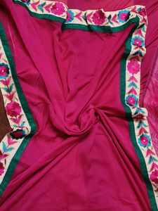 Women Pink Cotton Silk Floral Printed Suit Set