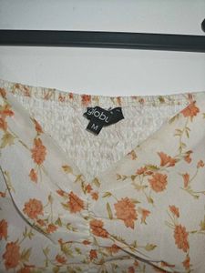 Floral Flutter Sleeve Top