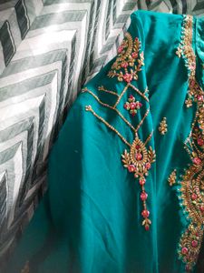 Green Studded Salwar Kameez