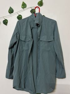 Blue-Green Button Down Shirt