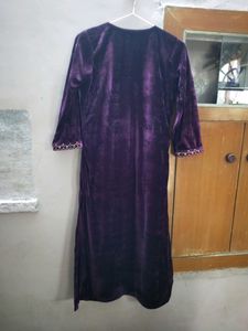 Velvet kurti