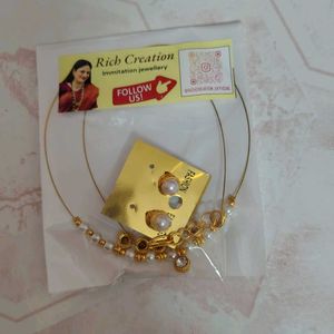 Pearl &amp; Crystal Necklace Earring Set