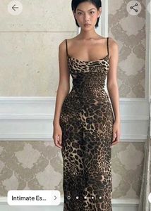 Leopard Print Slip Dress