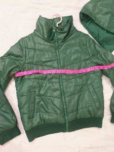 Unisex Green Hooded jacket