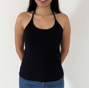 Black Halter Top