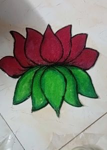 Ready To Rangoli Lotus
