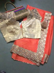 Heavy saree With Blouse