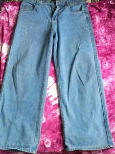 Wide Leg Light Wash Jeans