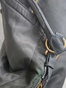 Prada Nylon &amp; Leather Handbag