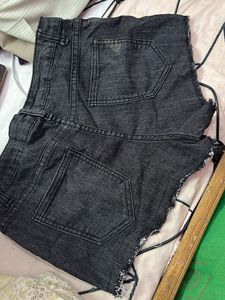 Black Shimmer Shorts