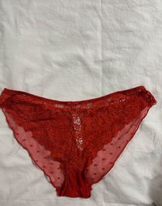 Red Lace Briefs