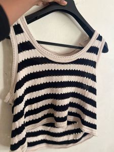Striped Cropped Tank Top